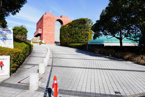 坂のある風景 旅,風景,道路の写真素材