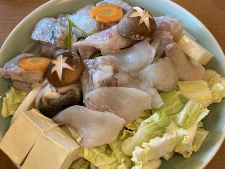 クエ鍋 クエ,鍋,豆腐の写真素材