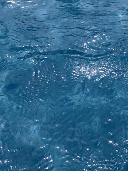 プールの水面 プールの水面の写真