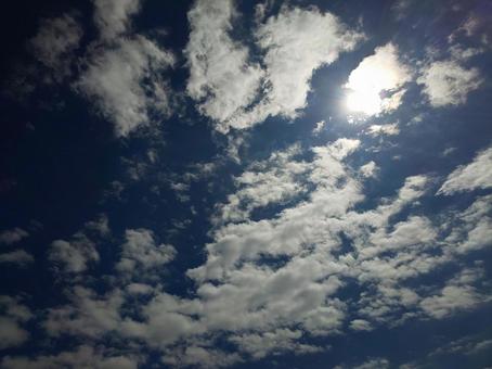 青空と白い雲 青空と白い雲の写真