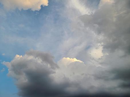 美しい青空と雲 美しい青空と雲の写真