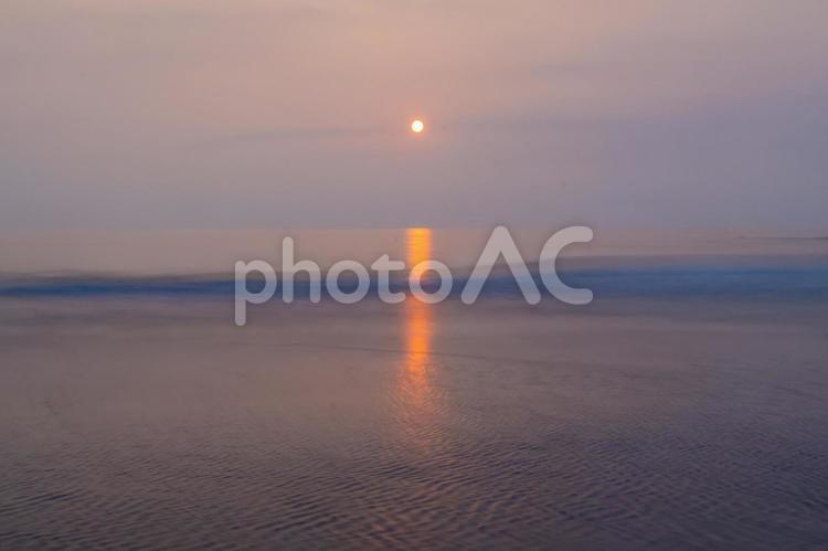 千葉南千倉海岸の美しい日の出 千葉,房総,千倉海岸の写真素材