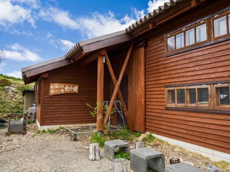 光小屋 光小屋 光岳,イザルガ岳,山小屋の写真素材