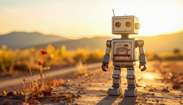 散歩するロボットのおもちゃ 散歩するロボットのおもちゃの写真