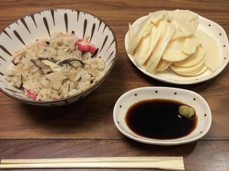 たけのこ三昧 たけのこ三昧 たけのこ,筍,筍ごはんの写真素材