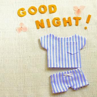 ぬい服 ストライプ パジャマ 6 ぬい服 ストライプ パジャマ 6 パジャマ,ストライプ,夏服の写真素材