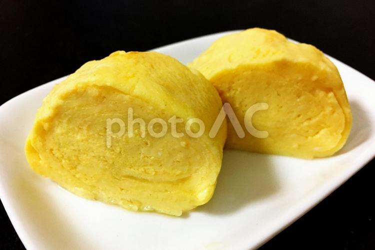 お弁当の定番おいしい卵焼き だし巻き卵のイメージ だし巻き卵,玉子焼き,卵焼きの写真素材