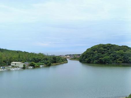 蓮如の里　吉崎御坊跡からの眺望1 吉崎御坊,吉崎御坊旧跡,国史跡の写真素材