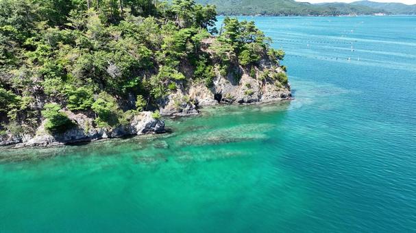 出島漁港周辺の海 出島漁港周辺の海の写真
