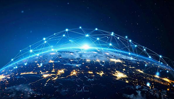 ビジネス　未来、デジタル、サイバー空間の写真