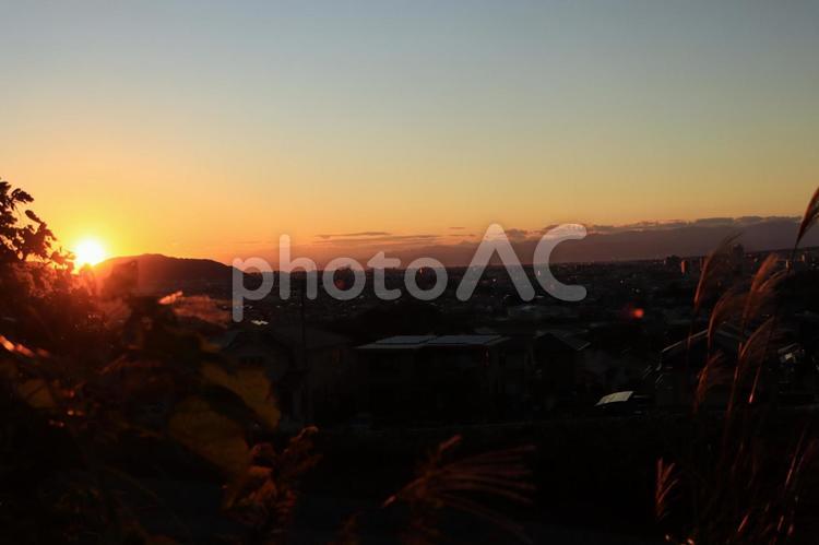 夕暮れ 夕暮れ,夕方,夕陽の写真素材