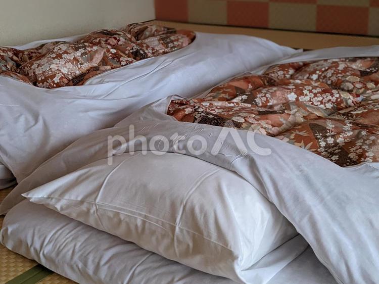 和室と布団 和室,民宿,泊まるの写真素材