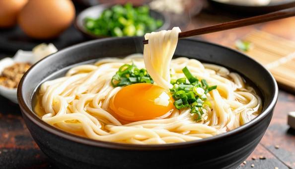 月見うどん 月見うどんの写真