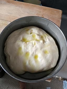 フォカッチャ フォカッチャ,パン,生地の写真素材