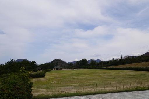 公園の広場 公園の広場の写真