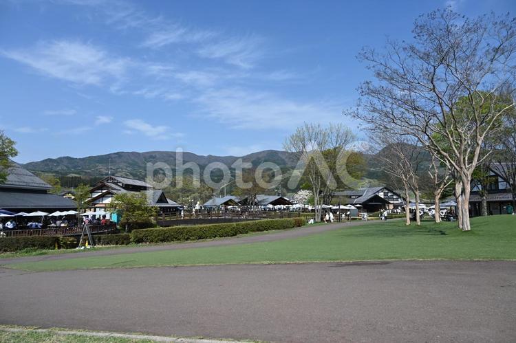 群馬県の沼田にある川場田園プラザの風景 群馬県,沼田,道の駅の写真素材