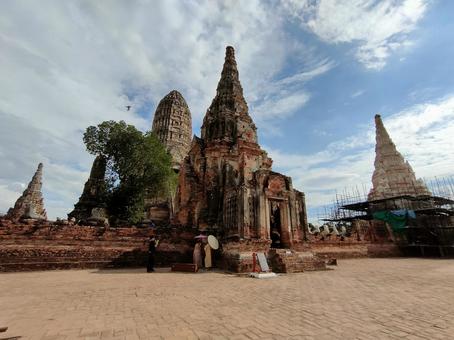 ワット・パクナム・パーシーチャルン ワット・チャイワッタナーラーム,海外,旅の写真素材