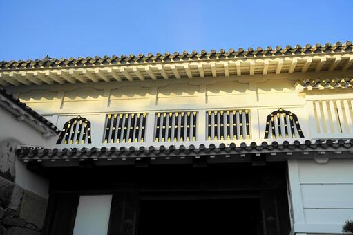 世界文化遺産　茜色の姫路城（白鷺城）２ 姫路城,白鷺城,城の写真素材