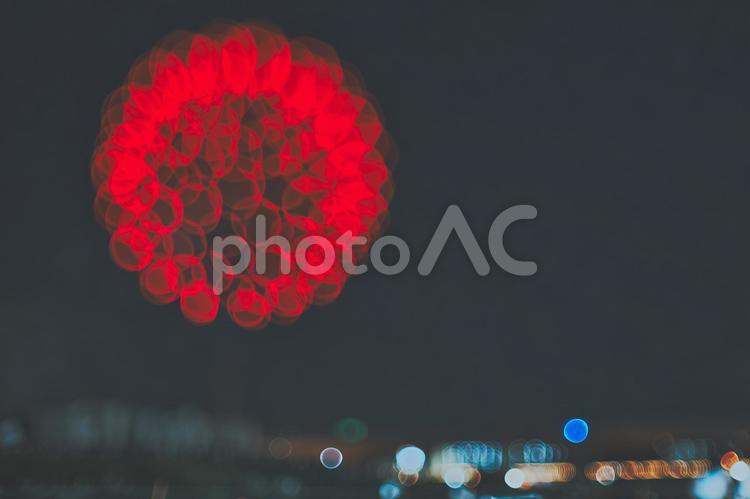 ぼかした打ち上げ花火 打ち上げ花火,花火,花火大会の写真素材