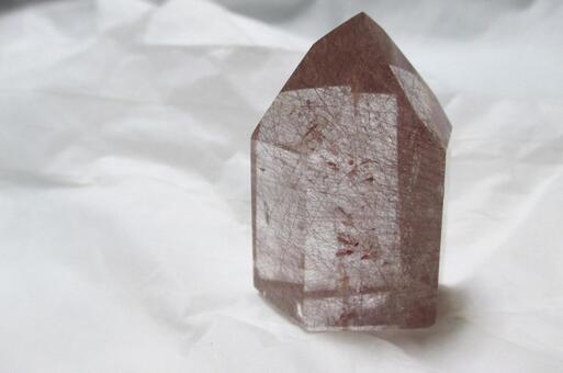 レッドルチルクォーツ レッドルチルクオーツ,針水晶,天然石の写真素材