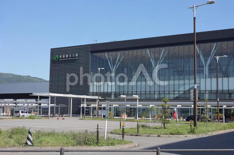 新函館北斗駅 北海道,北斗市,jrの写真素材