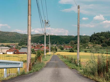 田舎 田舎,道,japanの写真素材
