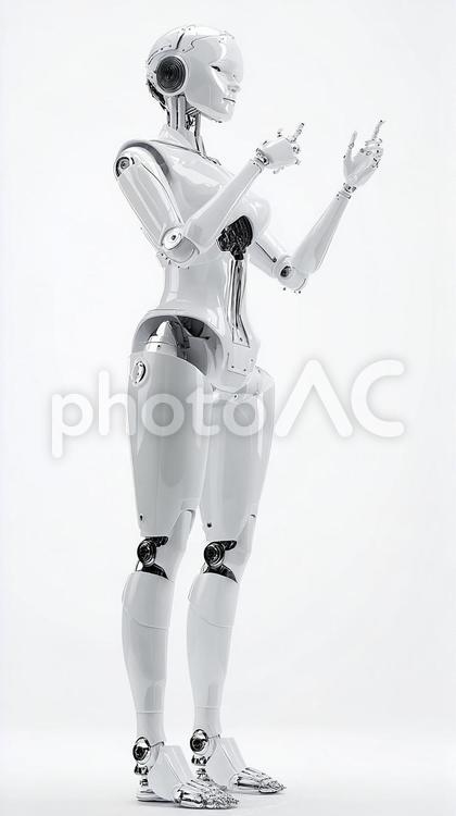 人工知能を搭載したロボットの美しさ ロボット,ai,サイエンスフィクションの写真素材