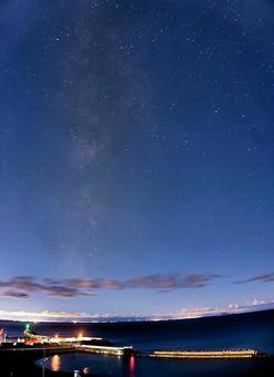 厚田サンセットテラスからの星空 厚田サンセットテラスからの星空の写真