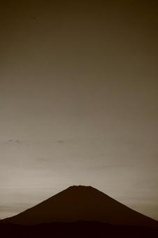 富士山(セピア色) 富士山(セピア色)の写真