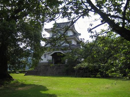宇和島城　天守 宇和島城,藤堂高虎,現存天守の写真素材