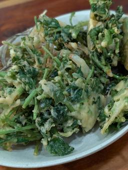 仙台せりの天ぷら 仙台せり,せり,天ぷらの写真素材