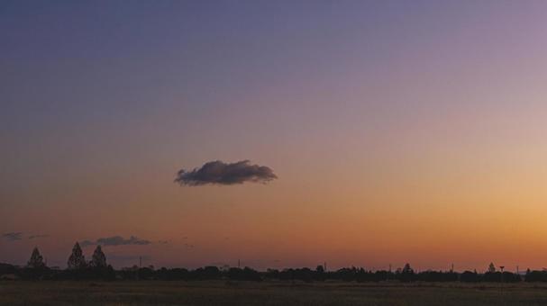 渡良瀬遊水池の夜明けの写真