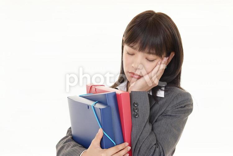 疲れた様子のビジネスウーマン ビジネス,女性,仕事の写真素材