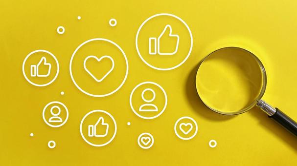 いいね フォロワー 分析の背景素材 いいね,フォロワー,検索の写真素材