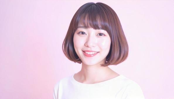 ヘアスタイルモデル:グラデーションボブ ヘアスタイルモデル:グラデーションボブの写真