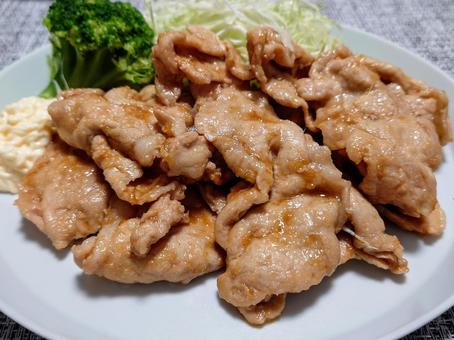 豚の生姜焼き 豚の生姜焼き しょうが焼き,食事,料理の写真素材