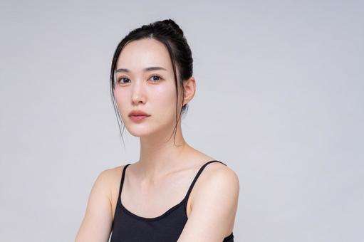 若い女性のビューティ 若い女性のビューティ スキンケア,女性,ビューティの写真素材