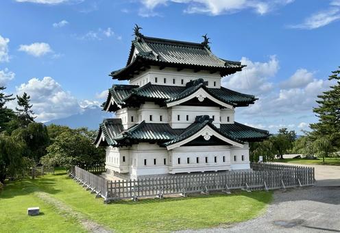 弘前城天守閣 弘前城天守閣 日本建築,木造建築,弘前城の写真素材