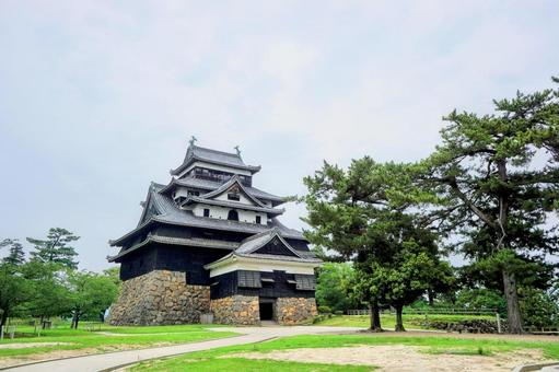 島根県松江市の国宝「松江城」 島根県松江市の国宝「松江城」 松江城,国宝,松江の写真素材