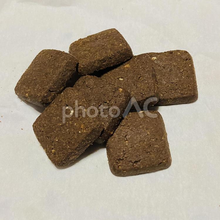 ココナッツとココアのクッキー② ココナッツ,ココア,クッキーの写真素材