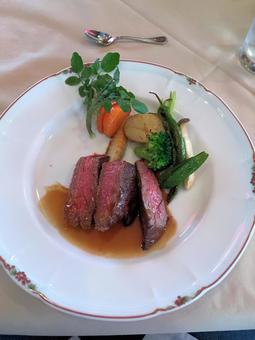 ステーキランチ ステーキランチ 神戸,神戸牛,ランチの写真素材