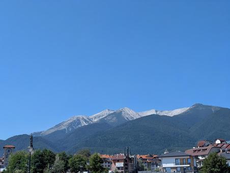 ヴィフレン山 ヴィフレン山,青空,バンスコの写真素材