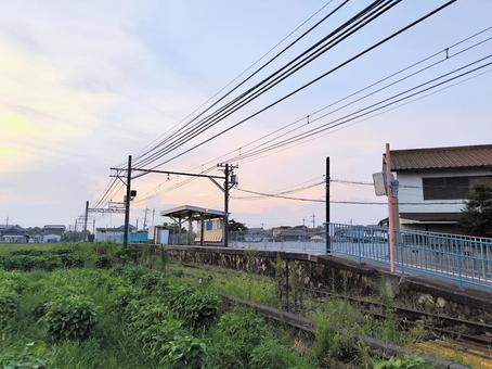 神戸電鉄、葉多駅、ホーム 神戸電鉄、葉多駅、ホームの写真