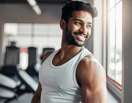 健康と笑顔の写真