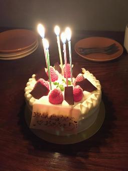 誕生日ケーキ 誕生日ケーキ 誕生日ケーキ,バースデーケーキ,誕生日の写真素材