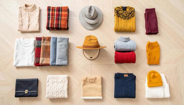 冬服の整頓 衣替えイメージ 冬服の整頓 衣替えイメージの写真
