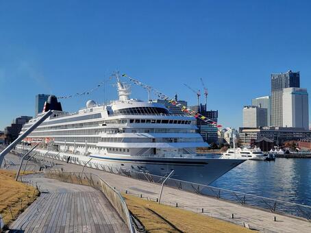 横浜みなとみらい 横浜,みなとみらい,自然の写真素材