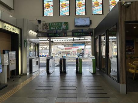 Shimodate Station ticket gate (outside), JPG Shimodate Station ticket gate (outside), JPG