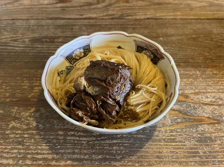 焼鯖そうめん 鯖,そうめん,長浜市の写真素材