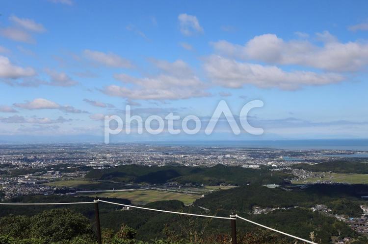 伊勢市を見下ろす 伊勢市,三重県,伊勢志摩スカイラインの写真素材